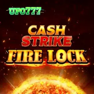 Tampilan antarmuka permainan slot Cash Strike Fire Lock dengan desain kisi 3x3